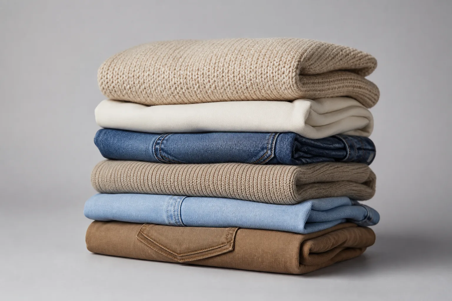 Stock abbigliamento e maglieria