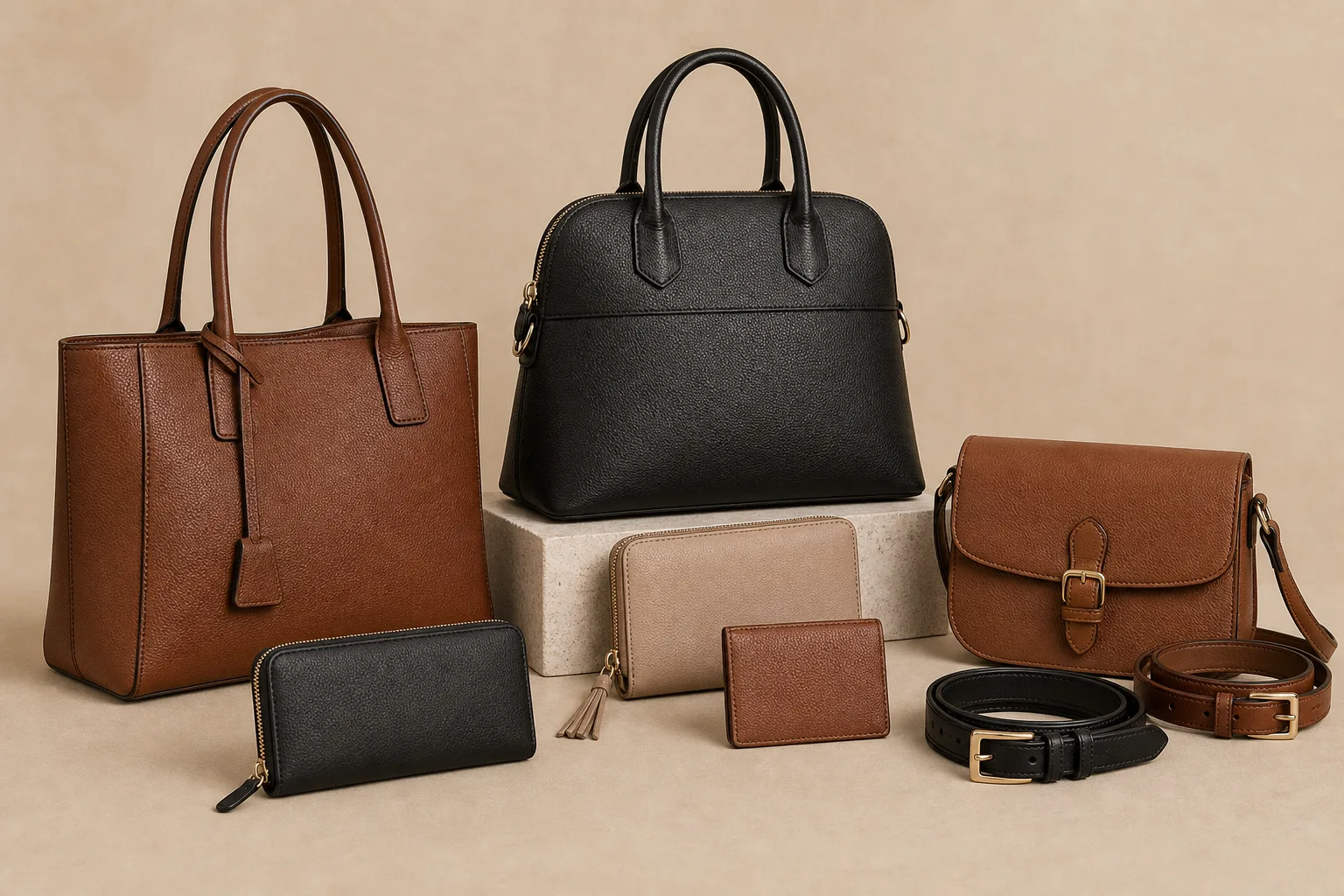 Stock borse pelletteria e accessori